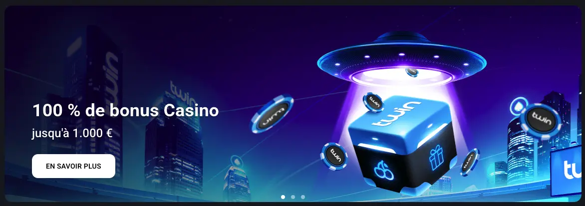 Pack de bienvenue Twin Casino - Bonus exclusif nouveaux joueurs