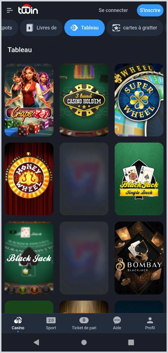Jeux de table en direct populaires chez Twin – blackjack, roulette et plus